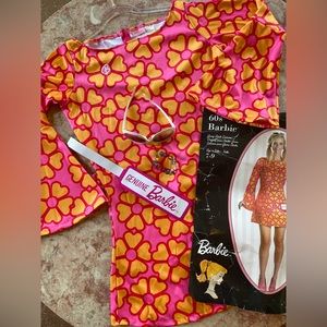 BARBIE 2008 60’s Barbie Young Adult Costume Size 7-9 💖💖💖